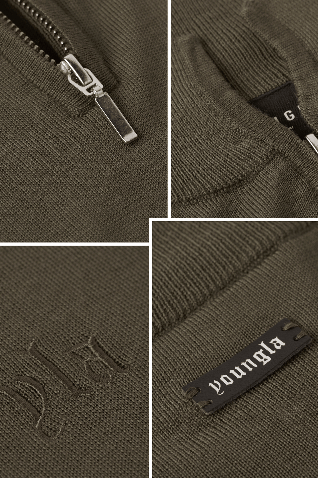 8048 - Monaco Wool Quarter-Zip Sweaters